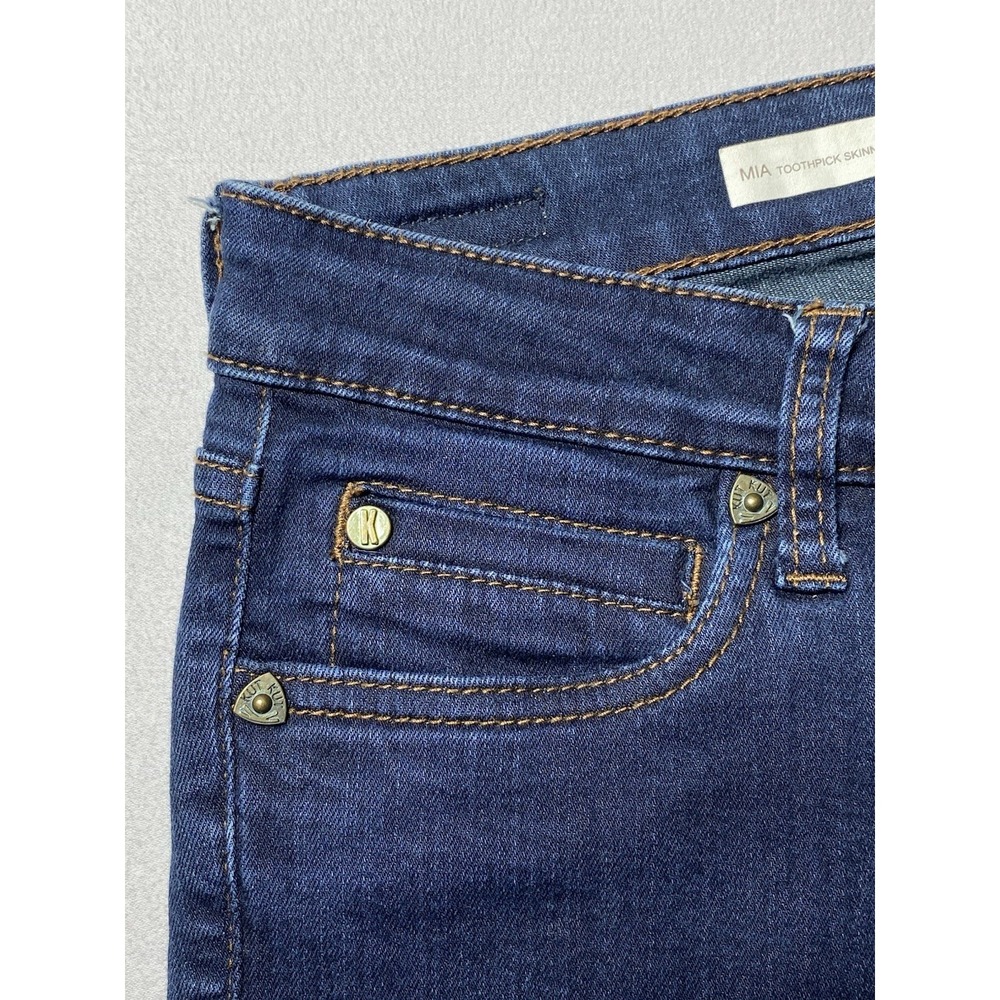 Kut From The Kloth Mia Toothpick Skinny Jeans Size 6 Dark Wash Stretch - Picture 6 of 15